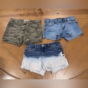 Bundle 3 pair of short jeans for girls
